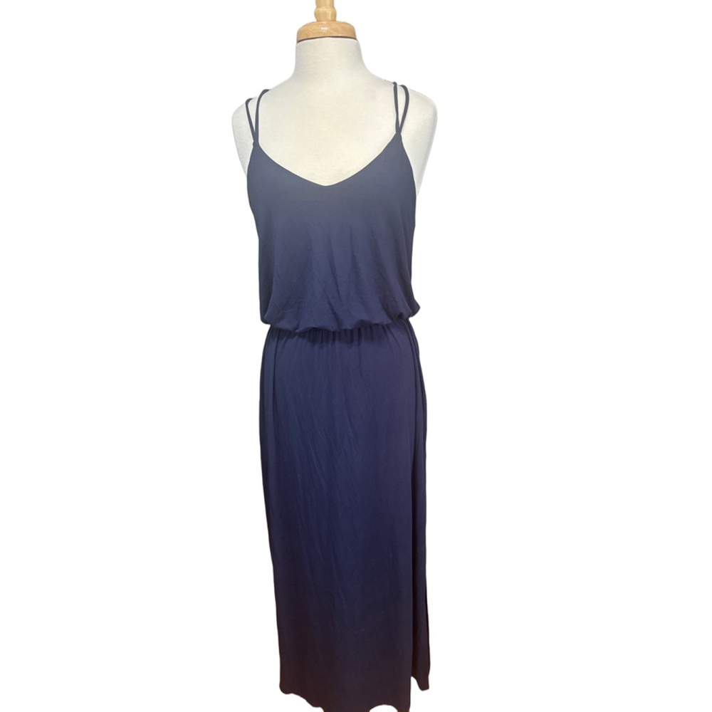 PAPERMOON Maxi Dress Size PETITE XLP Navy NEW